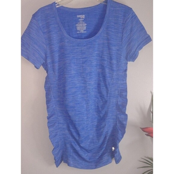 Danskin Now 2 Pcs Bundle Womens Shirt Semi Fitted Blue Short Sleeve Size Medium - Picture 10 of 10